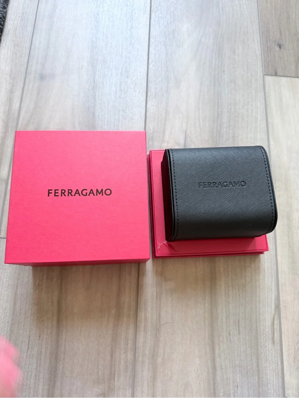 Salvatore Ferragamo Watch Box and Watch Case Only